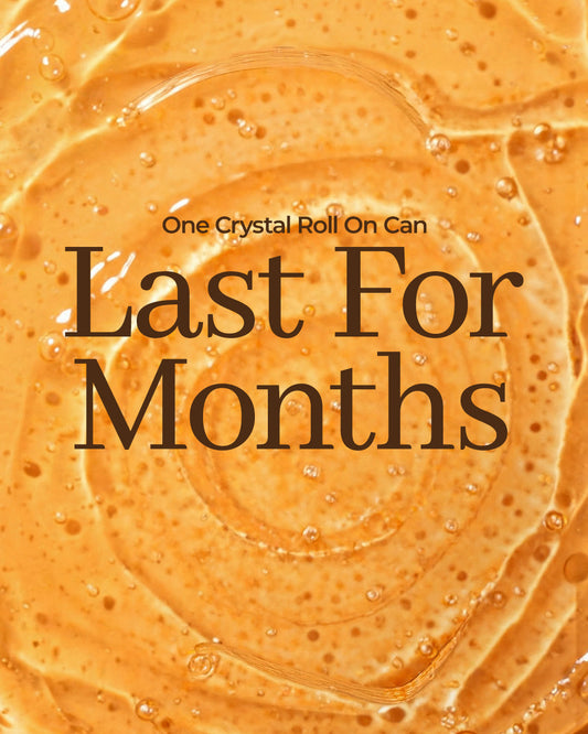 Alum Infused Crystal Roll-On Stick - Turmeric